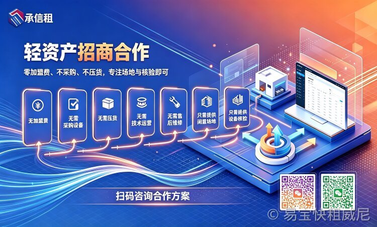 易宝快租全国合作门店招募|我方全包设备货源,门店只出场地&设备核验,零成本轻创业